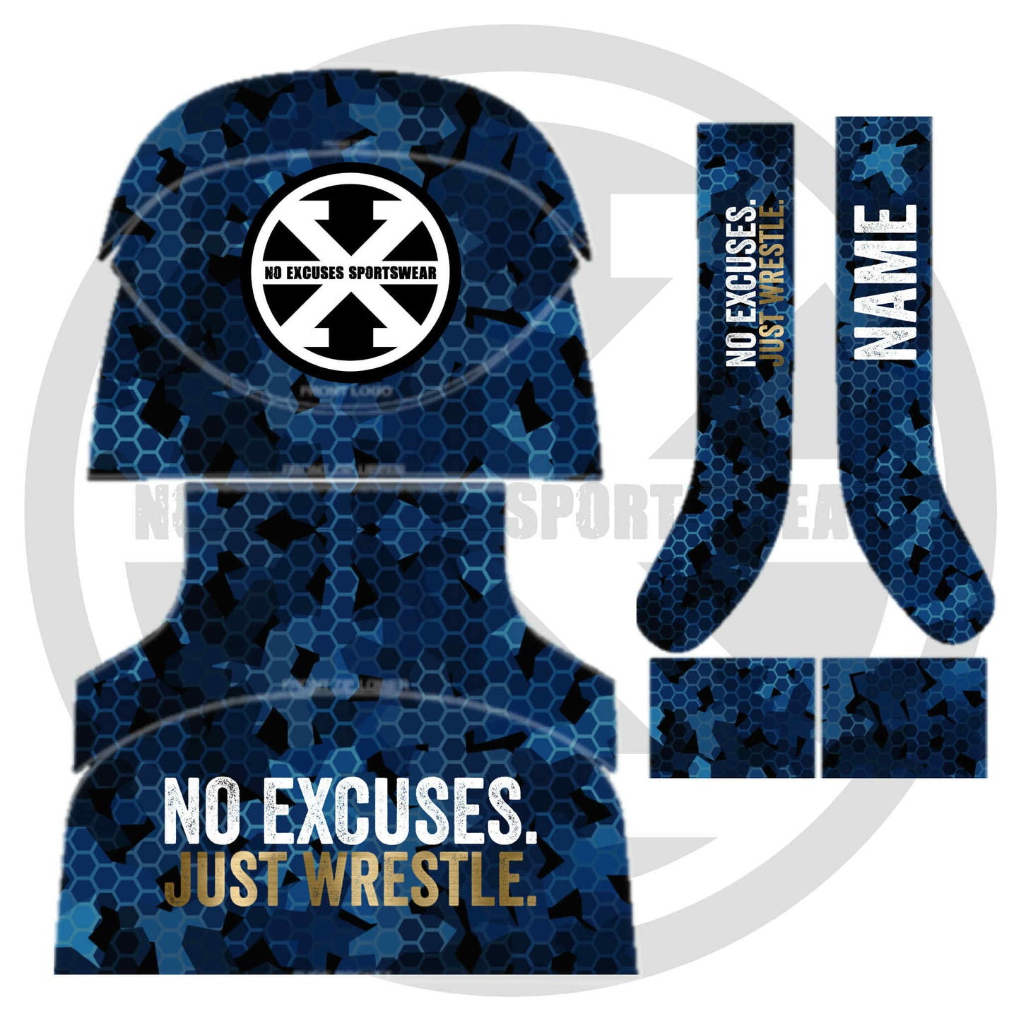 JUST WRESTLE backpack