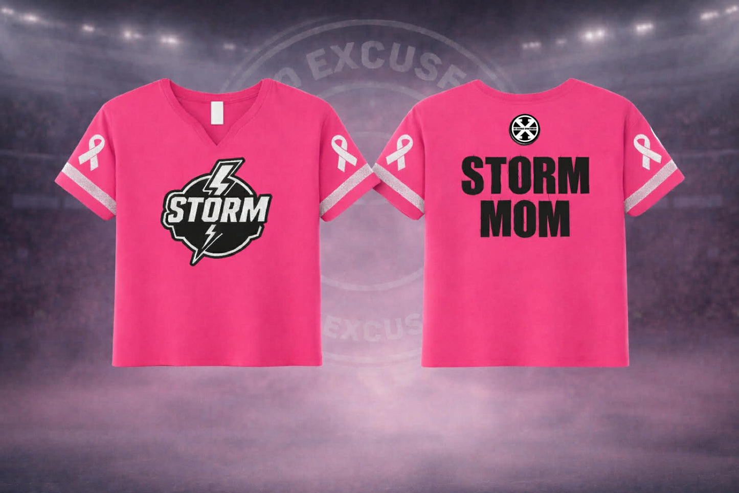 Storm Breast Cancer Awareness Long Crop