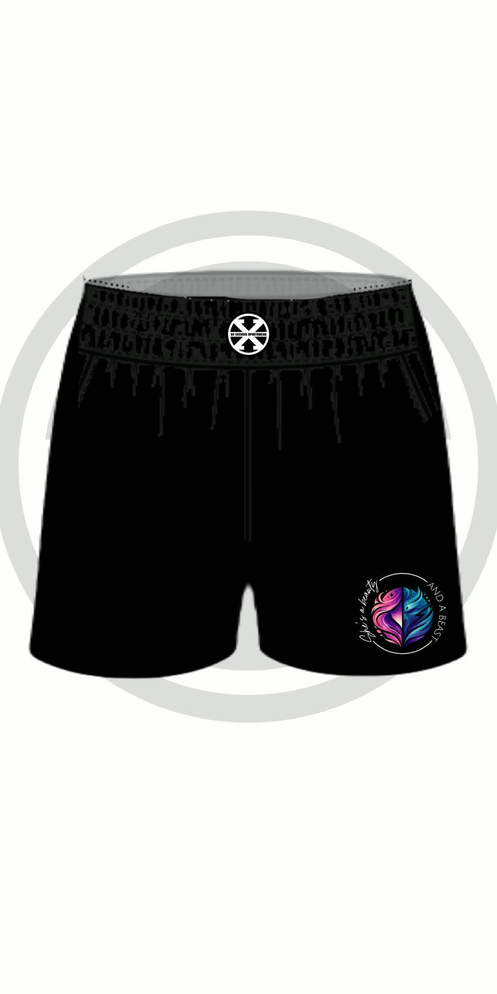 Beauty and BEAST Fight Shorts