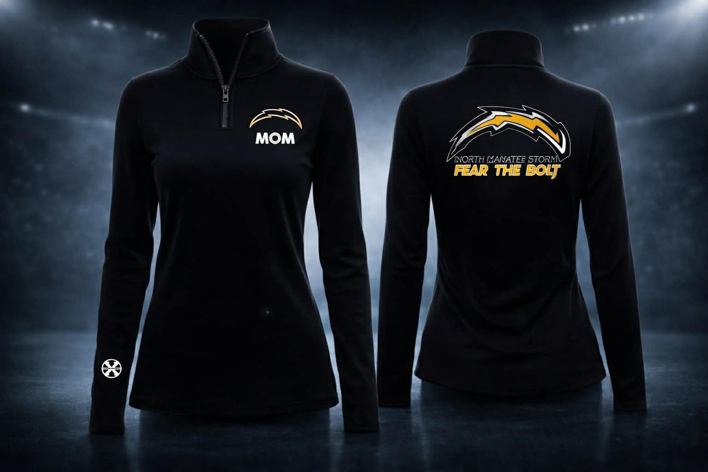 Storm Mom Women's Cut Lightweight Mesh 1/4 Zip