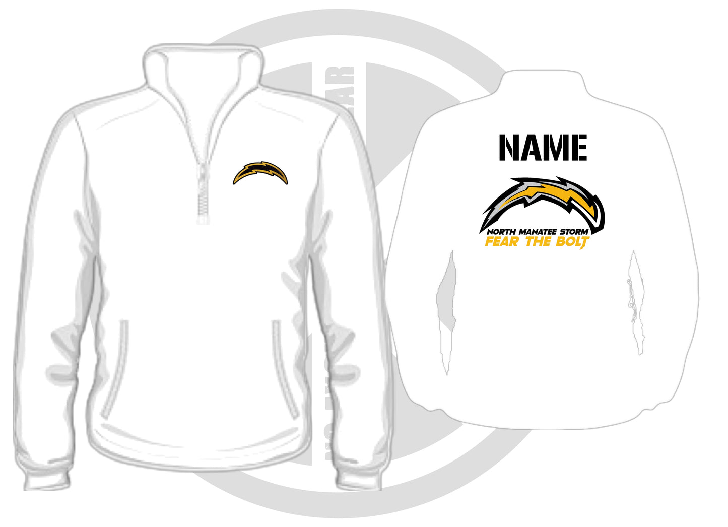 Storm Male Cut Lightweight Mesh 1/4 Zip