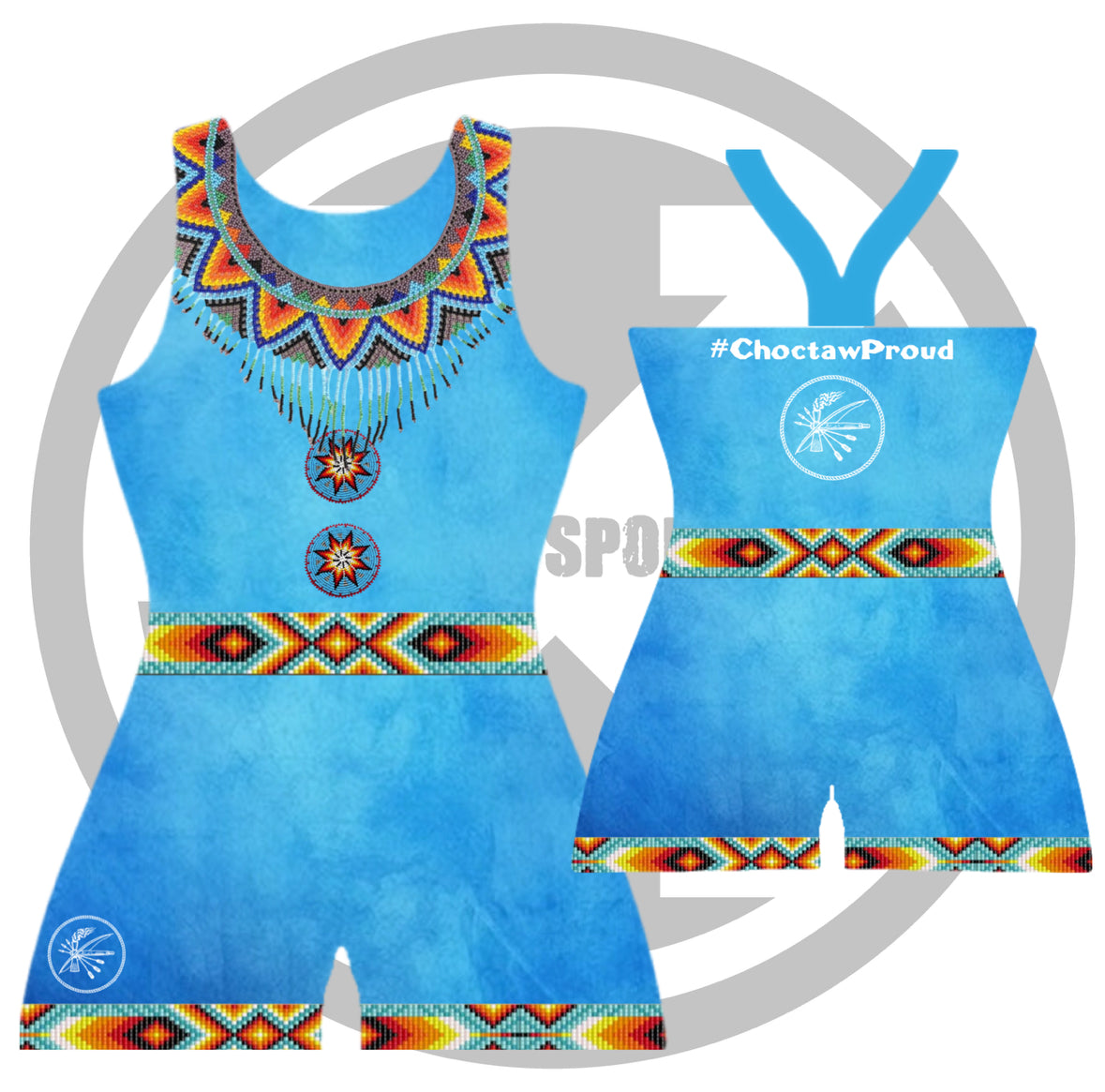 Blue Native Pride singlet