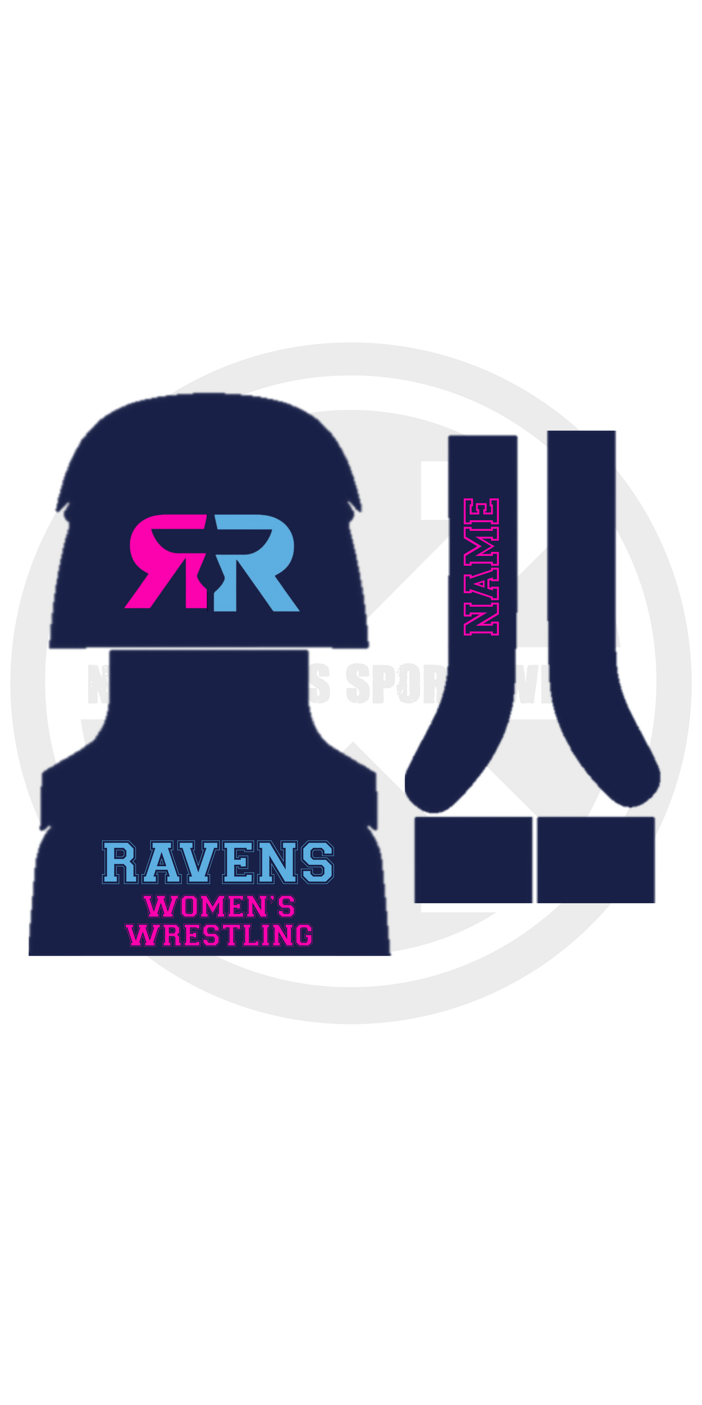 Ravens Personalized Wrestling Backpack