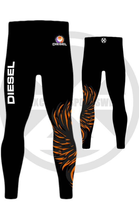 Diesel Orange Leggings