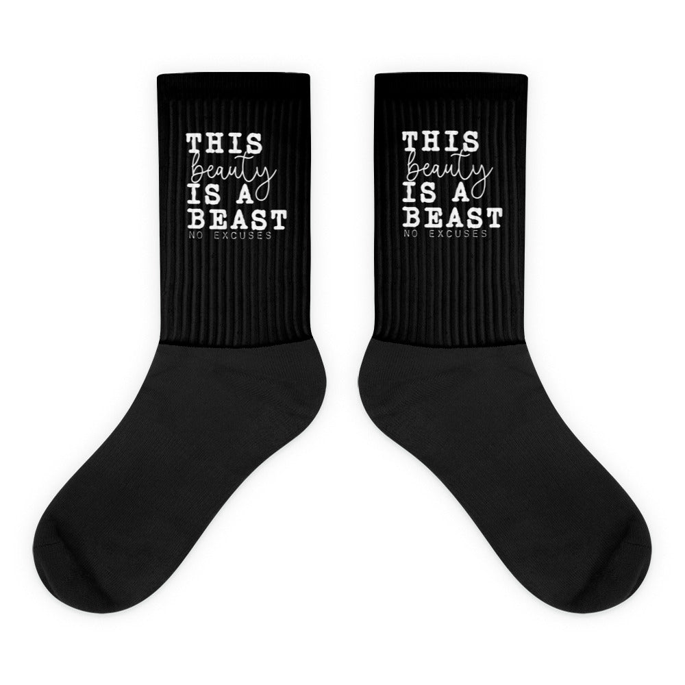 "This Beauty is a Beast" Socks