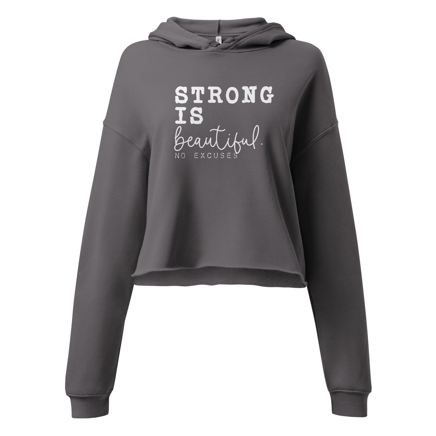 "Strong is Beautiful" Crop Hoodie