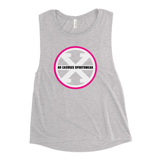 Pink Logo Muscle Tank