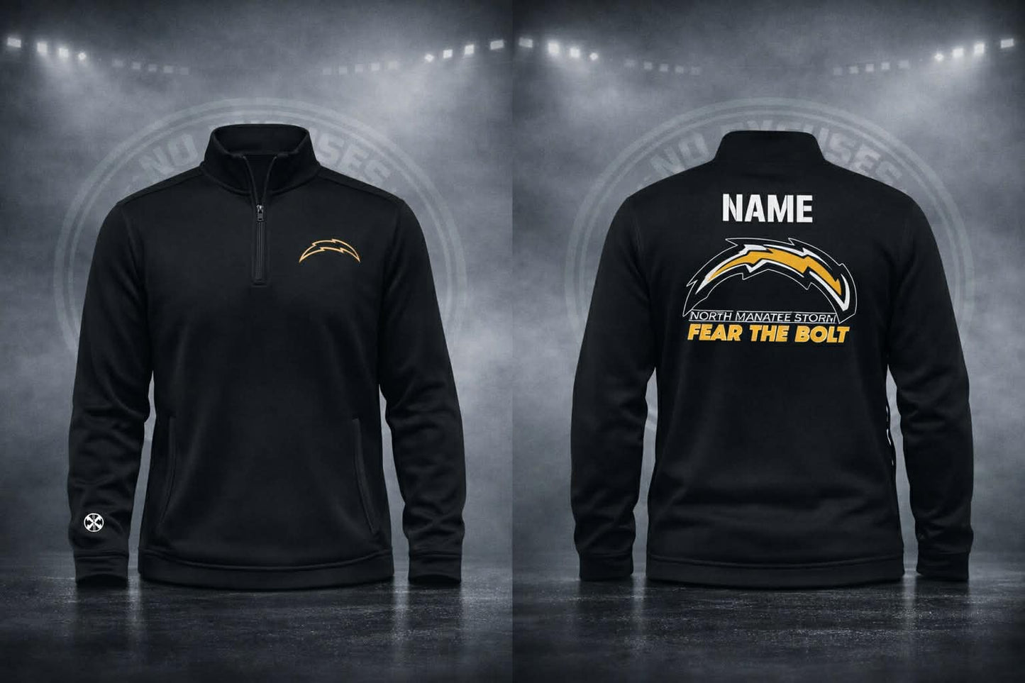 Storm Male Cut Lightweight Mesh 1/4 Zip