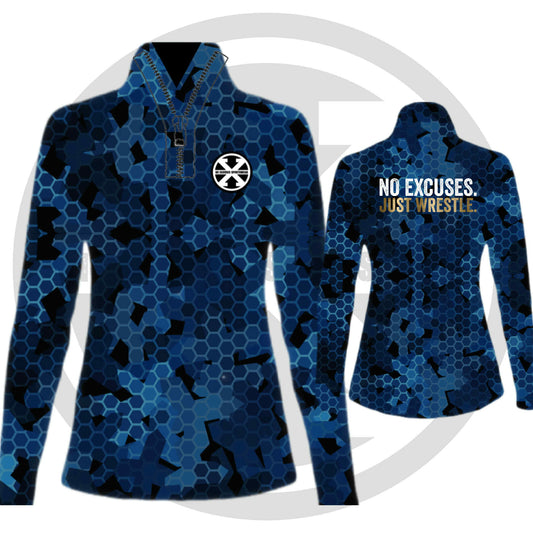 JUST WRESTLE Lightweight Mesh 1/4 Zip