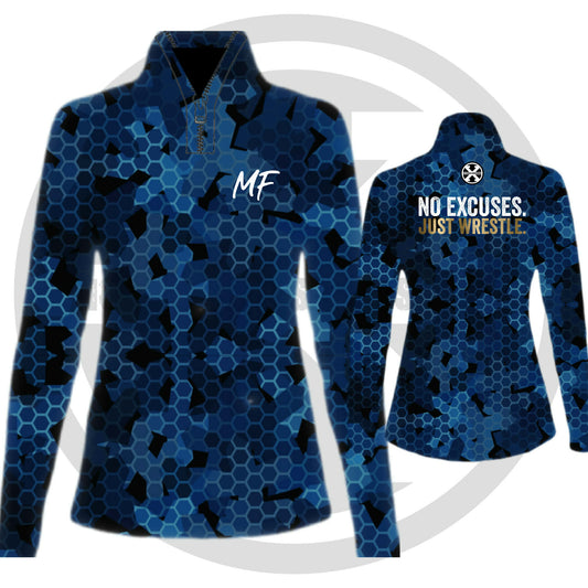 JUST WRESTLE Lightweight Mesh 1/4 Zip