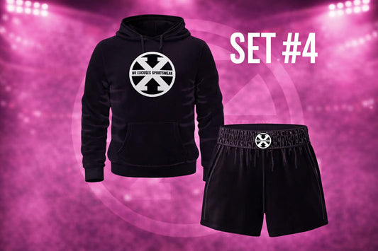 SET #4: CUSTOM Sublimated Scuba Hoodie and Fight Shorts