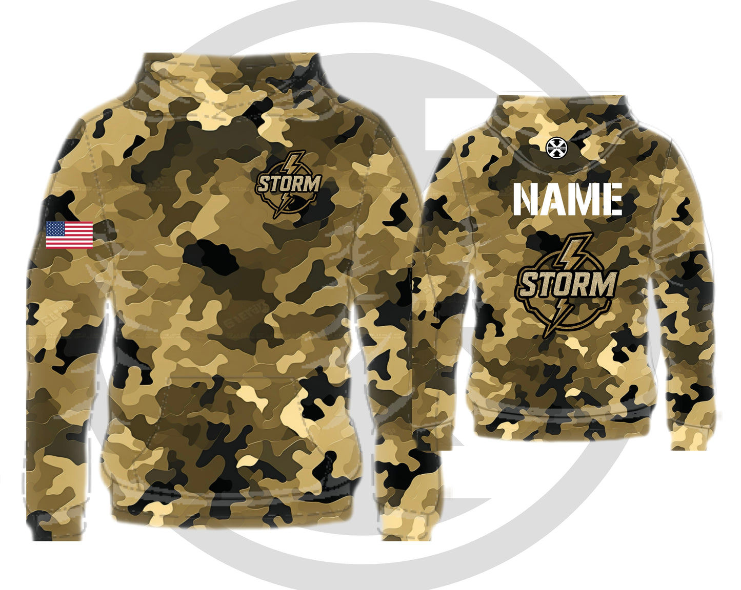 Storm Camo Scuba Hoodie