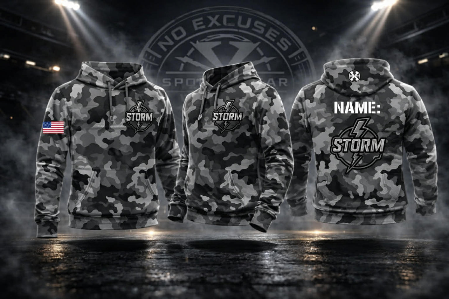 Storm Camo Scuba Hoodie