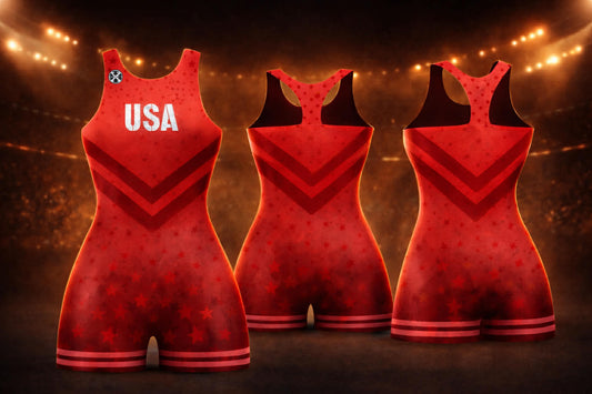 USA Freestyle Red SInglet