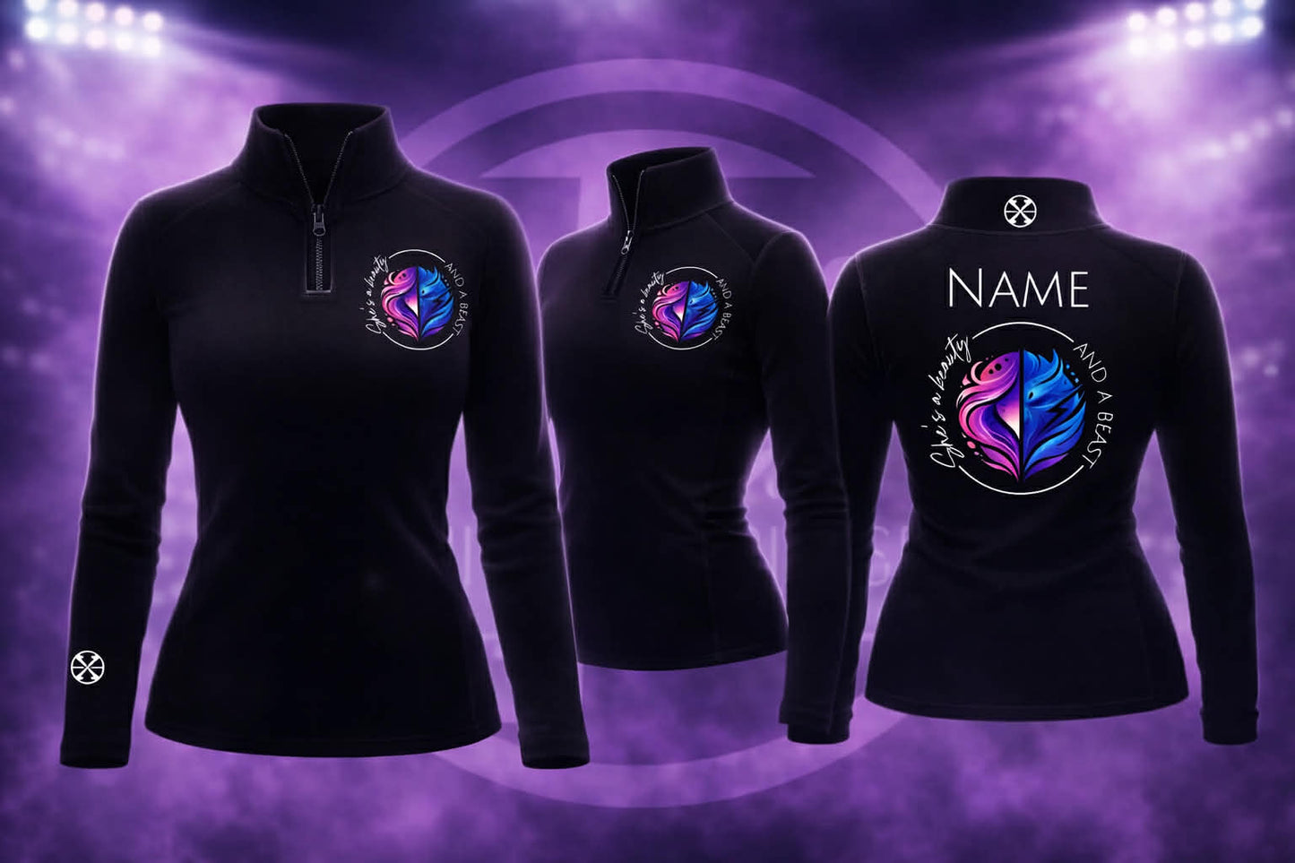 Beauty AND BEAST Lightweight 1/4 Zip