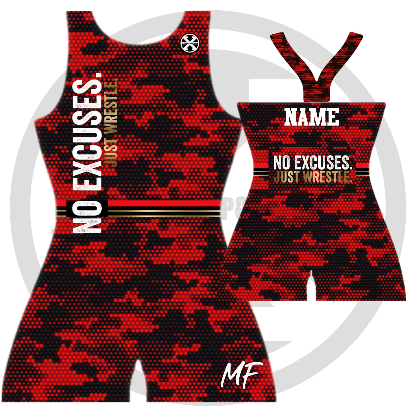 JUST WRESTLE Freestyle Singlet Set