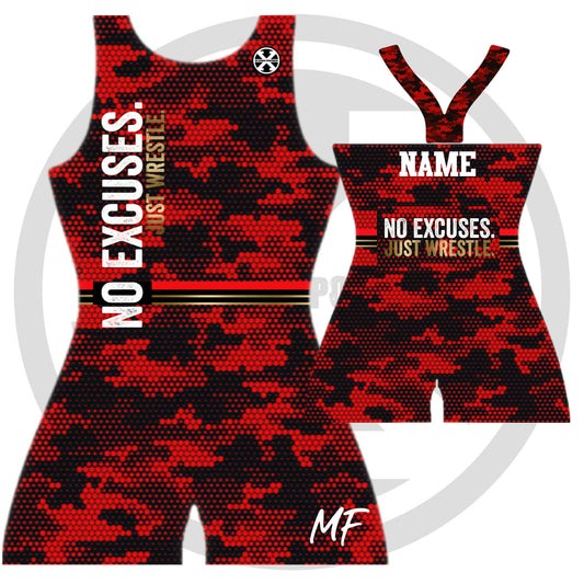 JUST WRESTLE Freestyle Singlet Set
