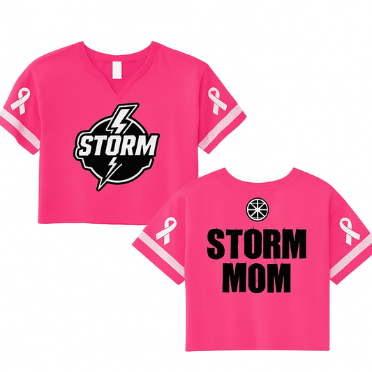 Storm Breast Cancer Awareness Long Crop