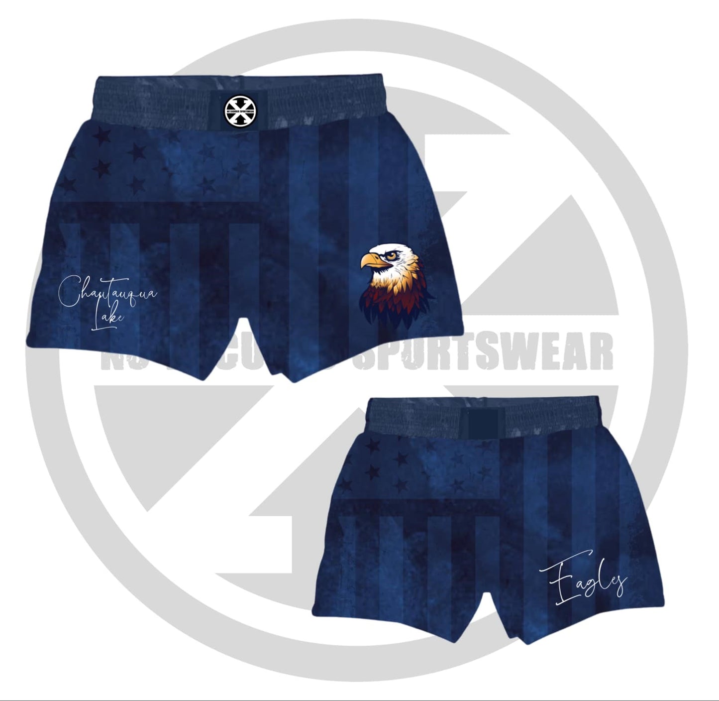 Eagles Women's Cut Fight Shorts