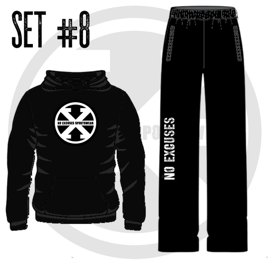 SET #8: CUSTOM Sublimated Scuba Hoodie and Wide-Leg Pant