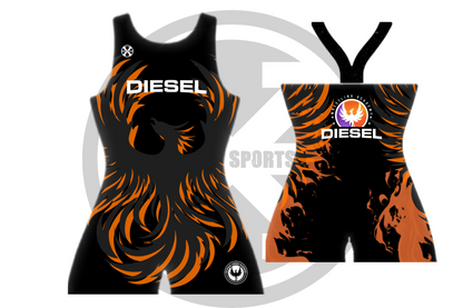 Diesel Orange Women's Singlet