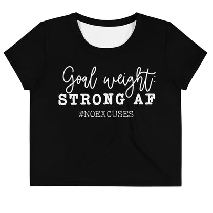 Goal Weight Loose Crop Tee