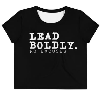 Lead Boldly Loose Crop Tee