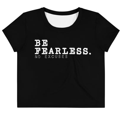 Be Fearless Loose Crop Tee