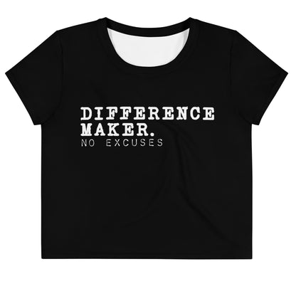 Difference Maker Loose Crop Tee