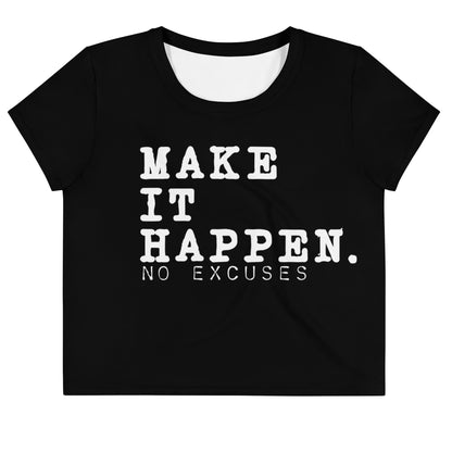 Make it Happen Loose Crop Tee