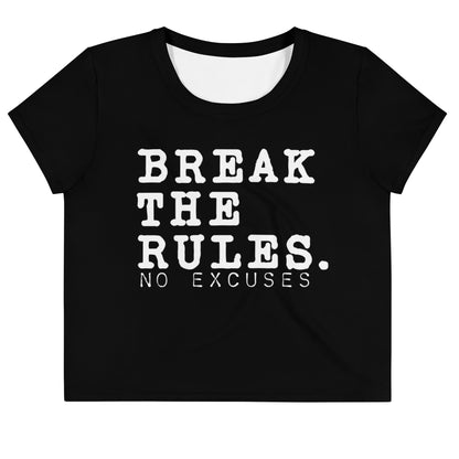 Break the Rules Loose Crop Tee