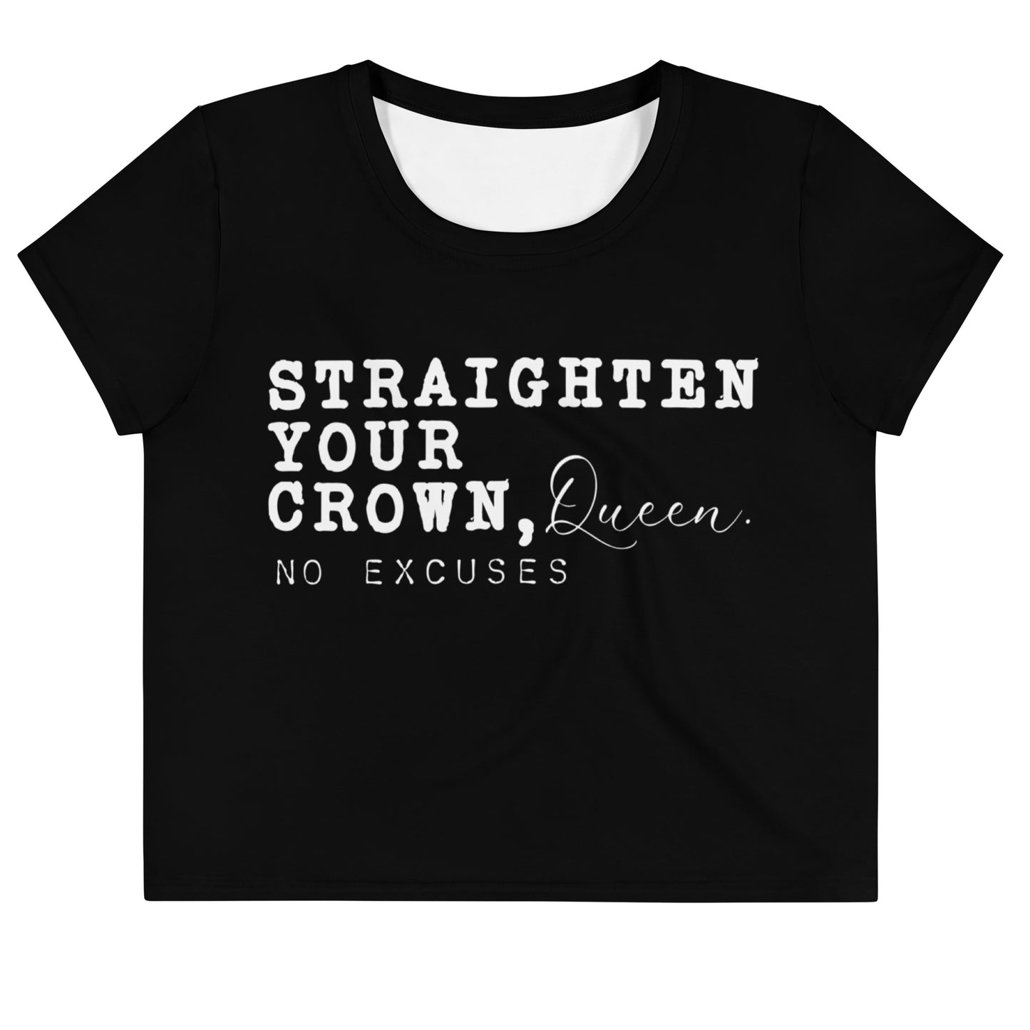 Straighten your Crown Loose Crop Tee