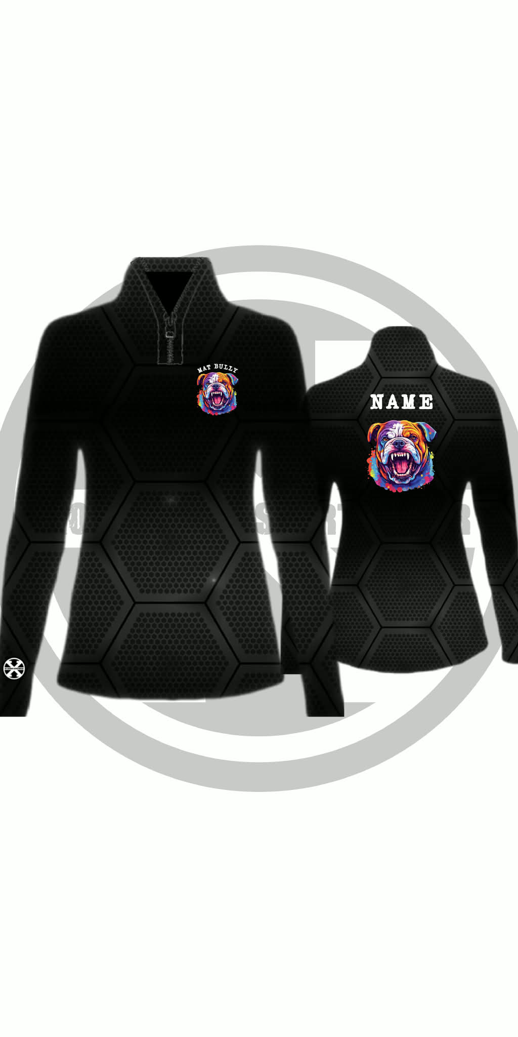 Mat Bully Lightweight Mesh 1/4 Zip