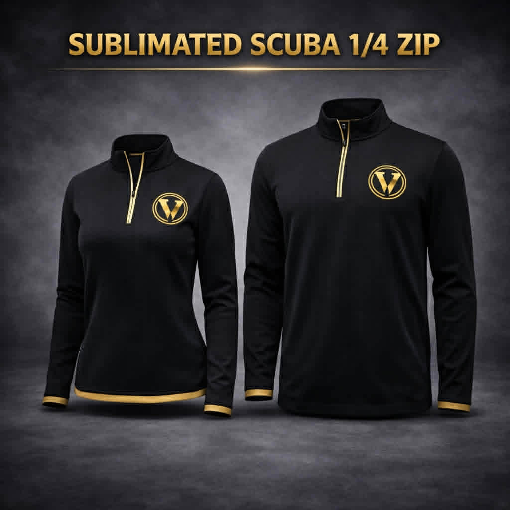 CUSTOM Sublimated Scuba 1/4 Zip