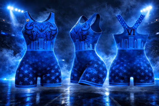 716 Freestyle Blue Singlet