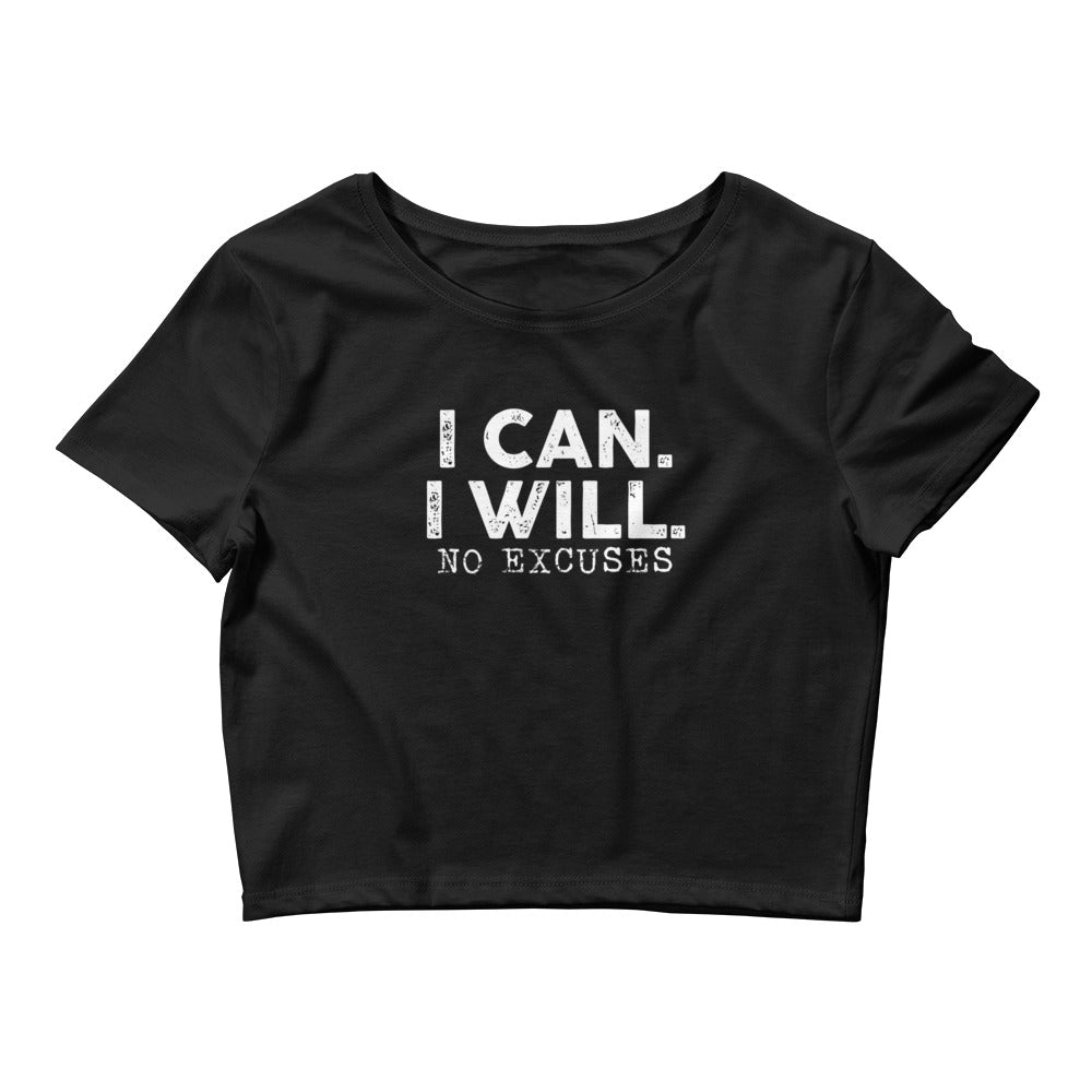 I Can Fitted Crop Tee