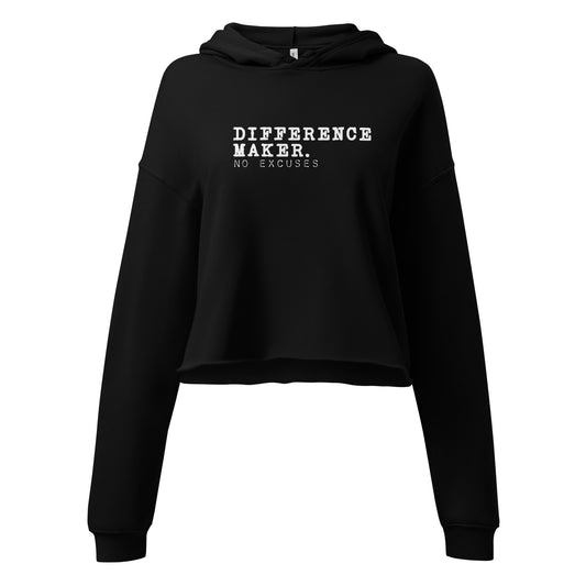 "Difference Maker" Crop Hoodie