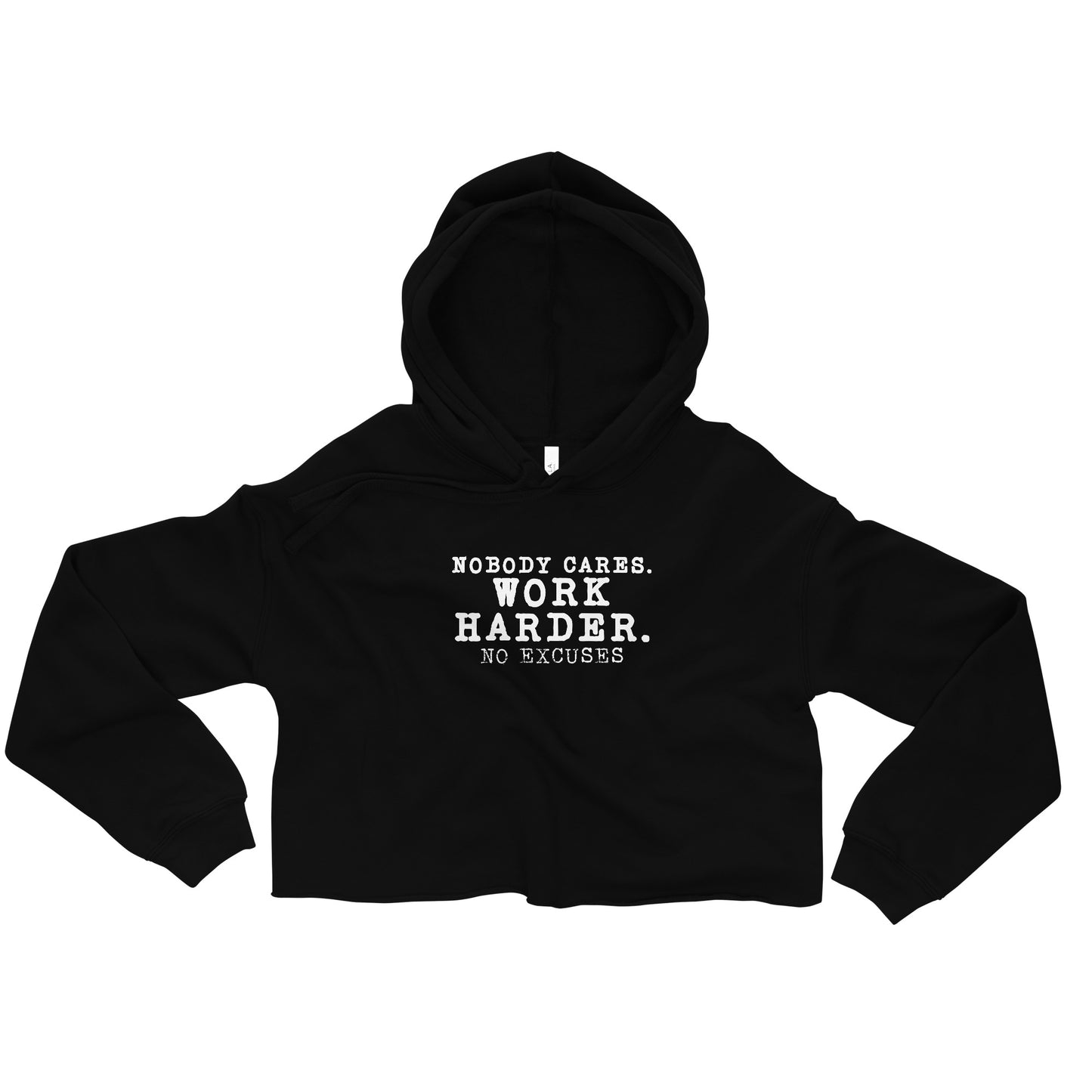 Nobody Cares Crop Hoodie