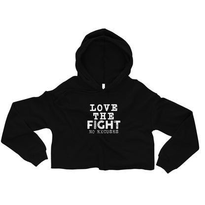 Love the Fight Crop Hoodie