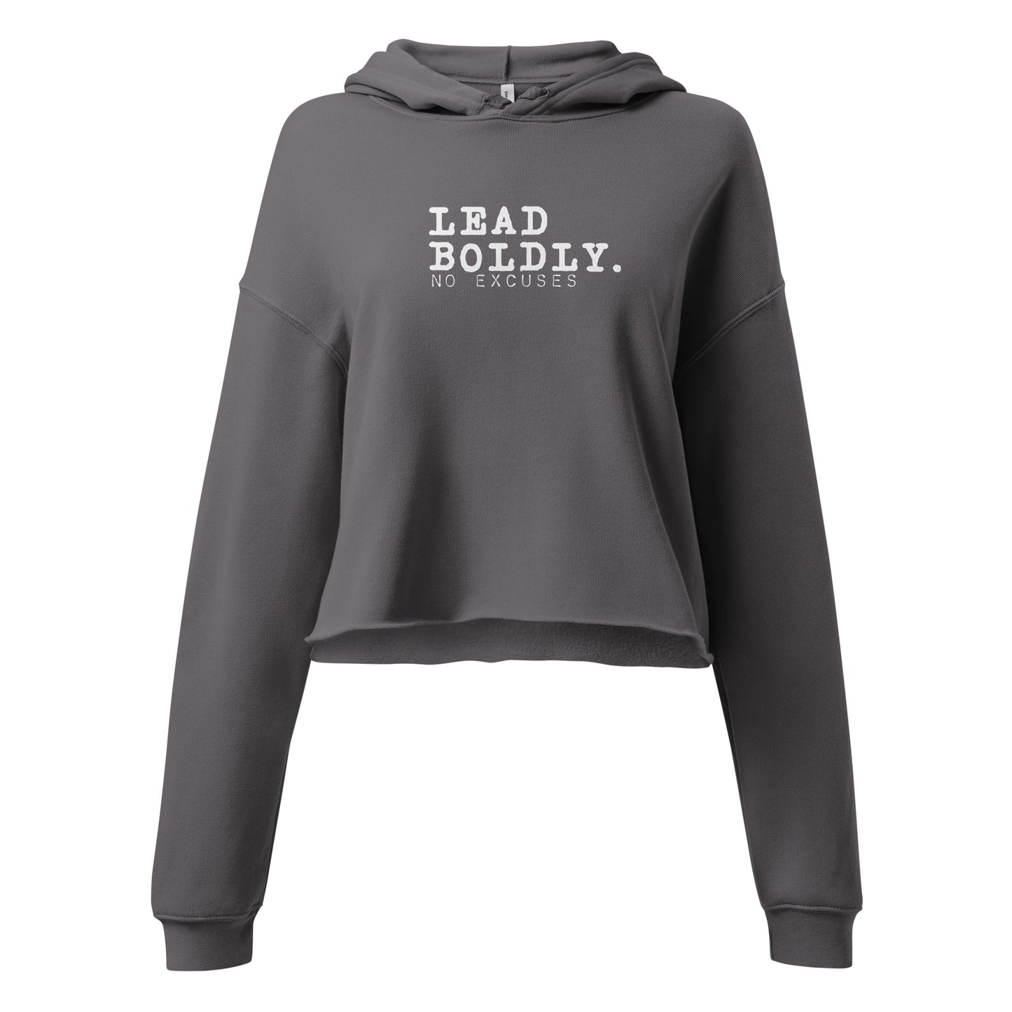 "Lead Boldly" Crop Hoodie