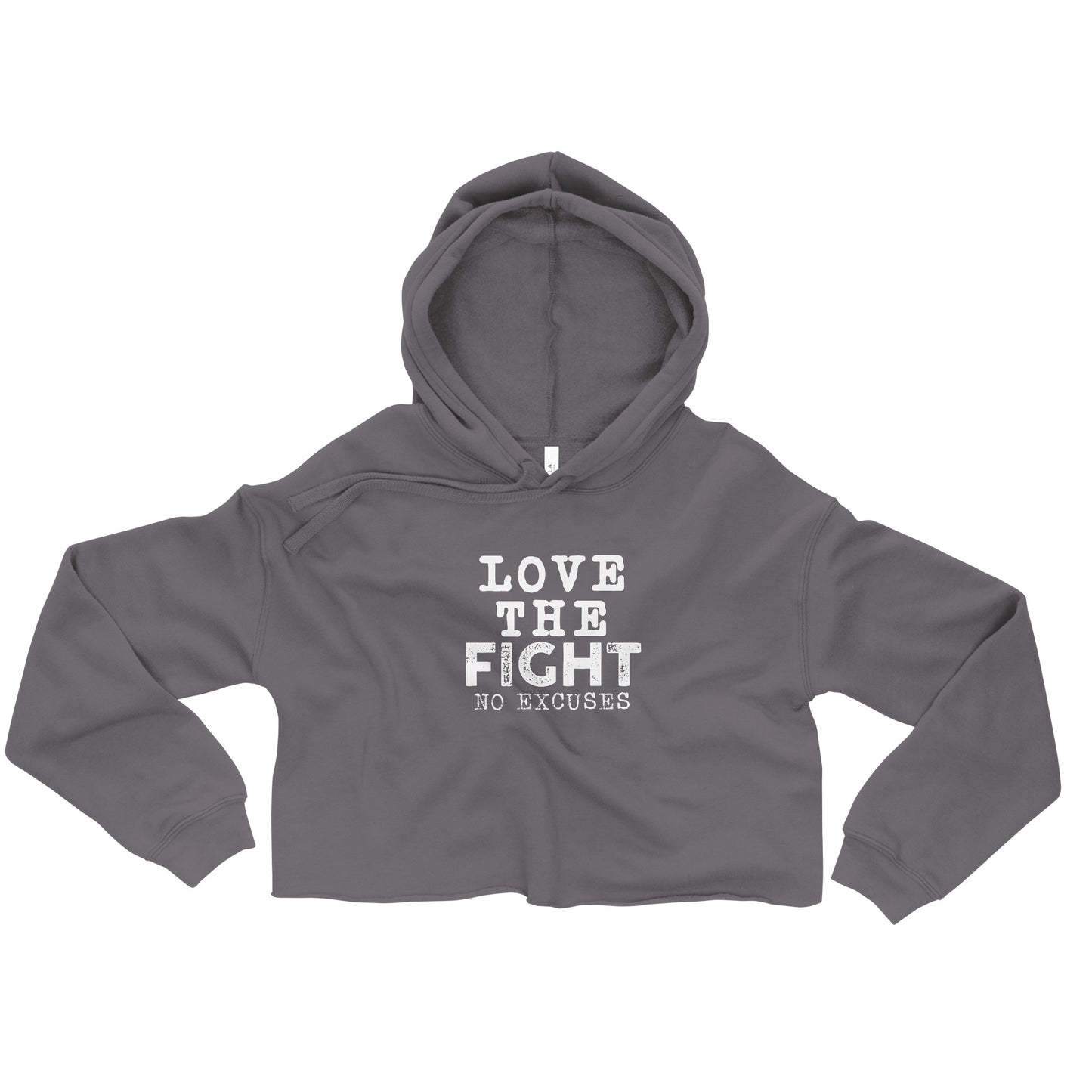 Love the Fight Crop Hoodie