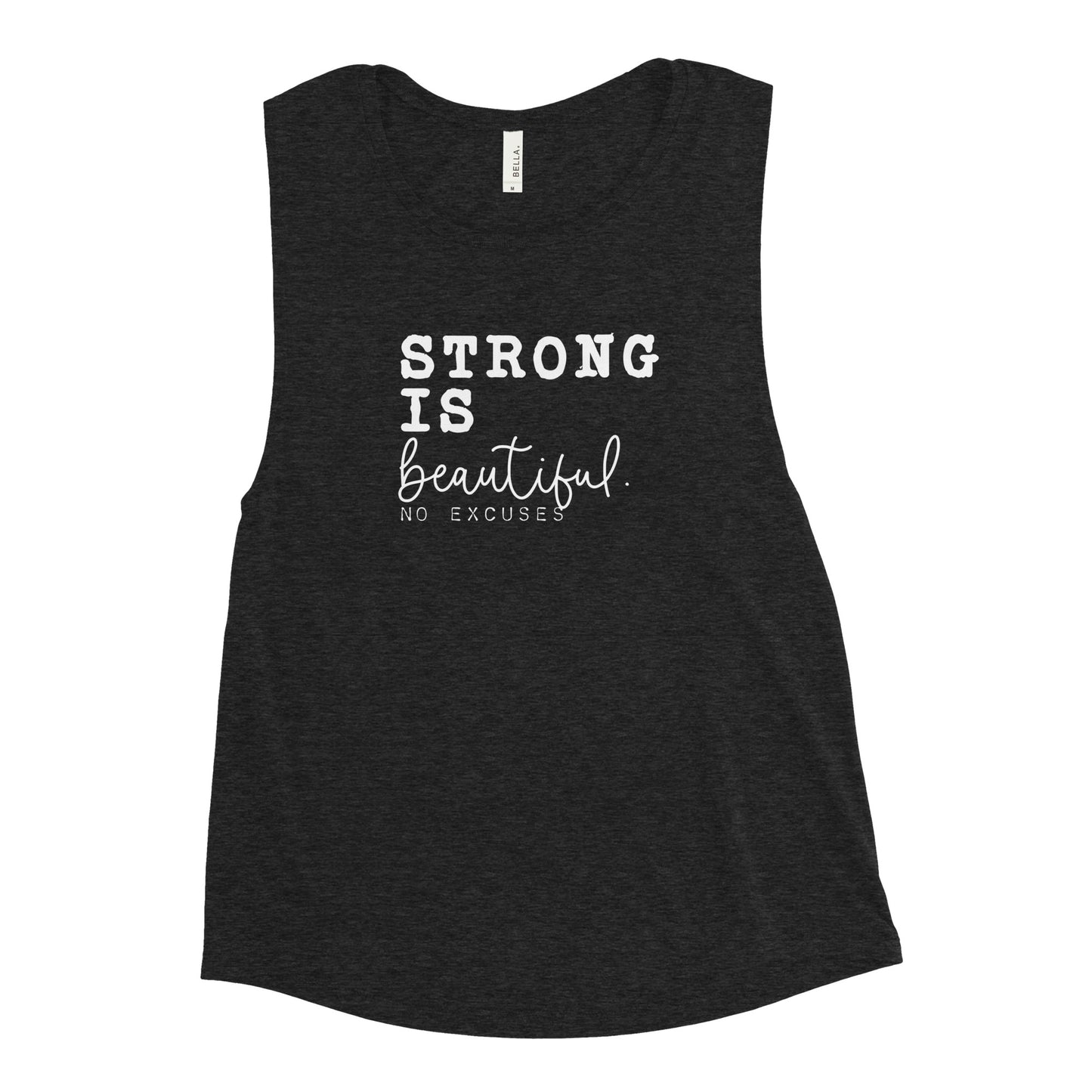 "Strong is Beautiful" Ladies’ Muscle Tank