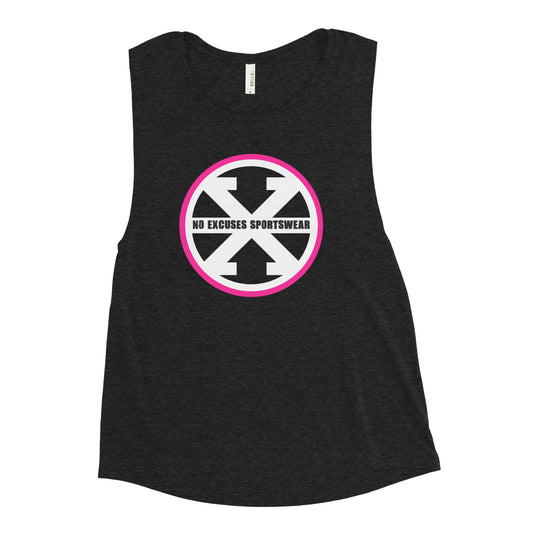 Pink Logo Muscle Tank